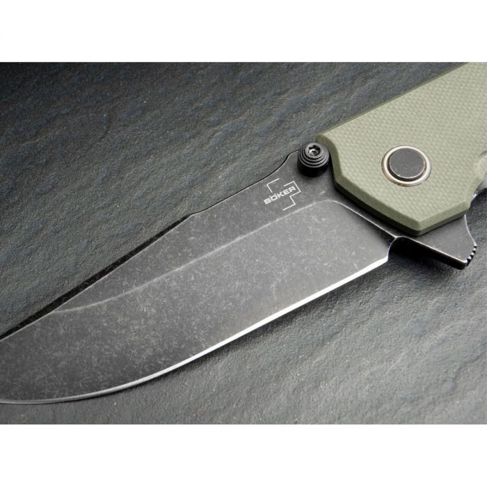 Нож складной Boker Kihon Assisted OD Green, сталь D2, рукоять G10