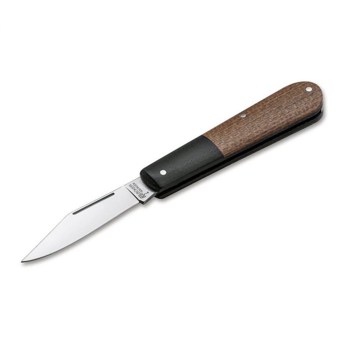 Складной нож Boker Barlow Burlap Micarta Brown, сталь N690, рукоять микарта