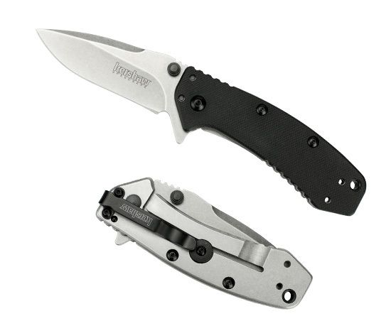 Складной полуавтоматический нож Kershaw Cryo G-10 K1555G10, сталь 8Cr13MoV, рукоять G-10/сталь