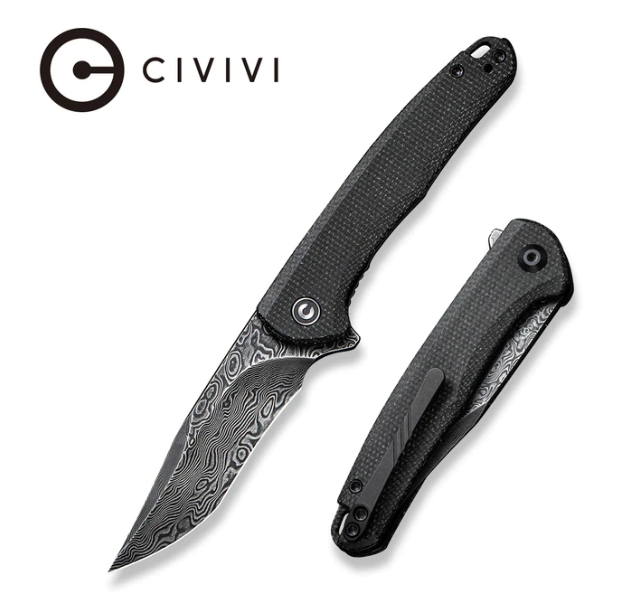 Складной нож CIVIVI Mini Sandbar, сталь Damascus, Micarta