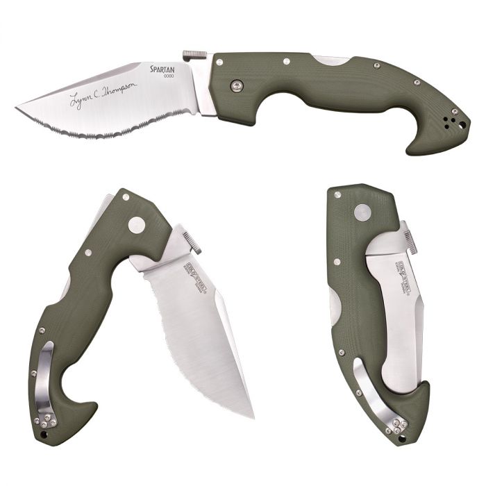 Складной нож Cold Steel Spartan Lynn Thompson Signature, сталь S35VN, рукоять G10