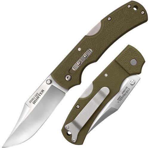 Складной нож Cold Steel Double Safe hunter (green), сталь 8Cr13MoV, рукоять GFN