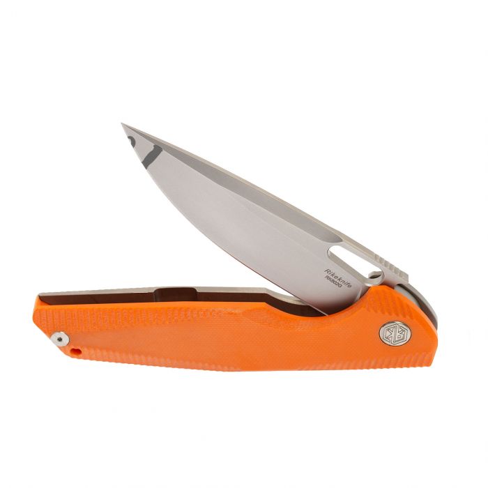 Складной нож Rikeknife RK802G Orange, сталь 154CM, титан/G10