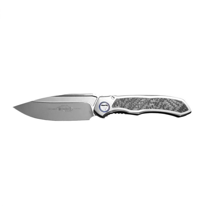 Microtech Anax Manual Integral S/E Bead Blast Carbon Fiber Ti 190C-7 CFITI