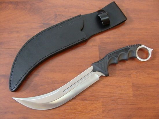 Нож Honshu Aizu Ring Fighter, United Cutlery, UC3010, сталь 7Cr17MoV, рукоять пластик, чёрный