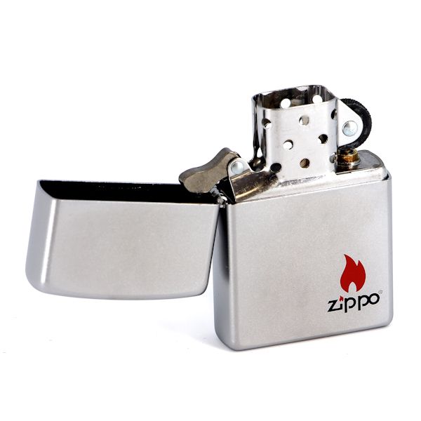 Зажигалка ZIPPO Satin Chrome, латунь с ник.-хром. покрыт., серебр., матовая, 36х56х12 мм