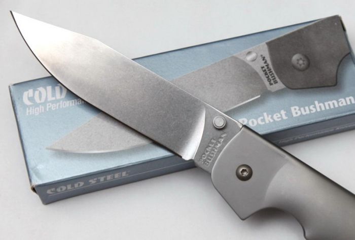 Складной нож Cold Steel Pocket Bushman 95FB, сталь 4116, рукоять нержавеющая сталь