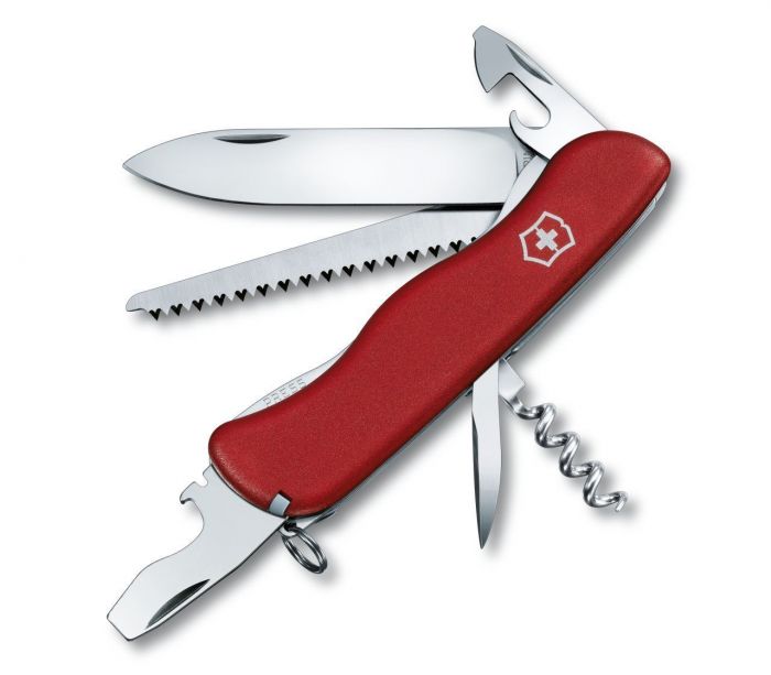 Нож перочинный Victorinox Forester, сталь X50CrMoV15, рукоять нейлон, красный