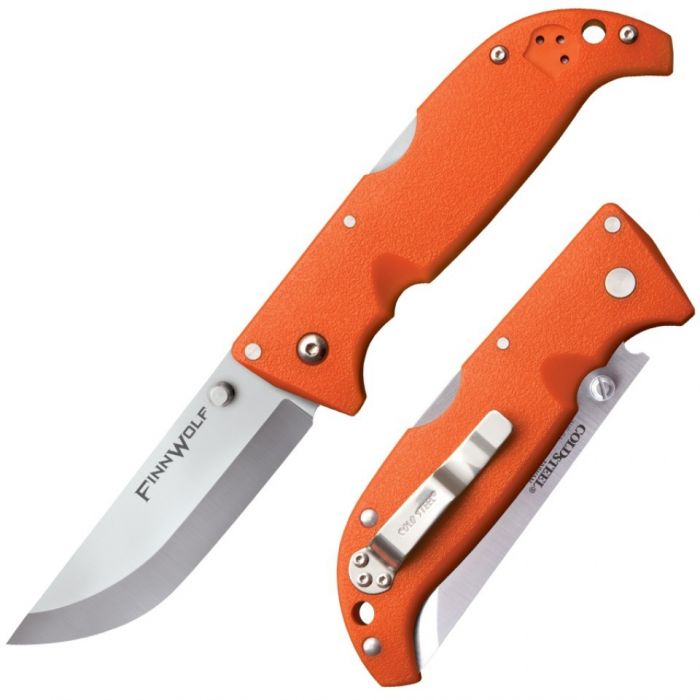 Складной нож Finn Wolf Blaze Orange - Cold Steel 20NPJ, сталь AUS 8A, рукоять Griv-Ex™ (высококачественный пластик)