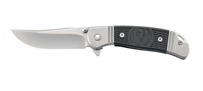 Складной нож CRKT R2303 Ruger® Knives Hollow-Point™ Compact, сталь 8Cr13MOV, рукоять из нерж. стали с вставками из термопластика