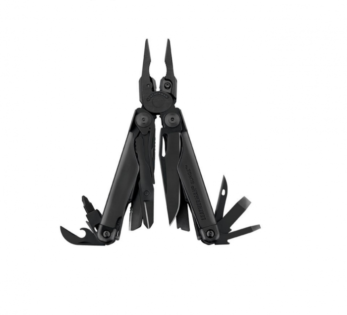 Мультитул LEATHERMAN Surge black, 21 инстр, 11,5см, чехол нейлон Molle