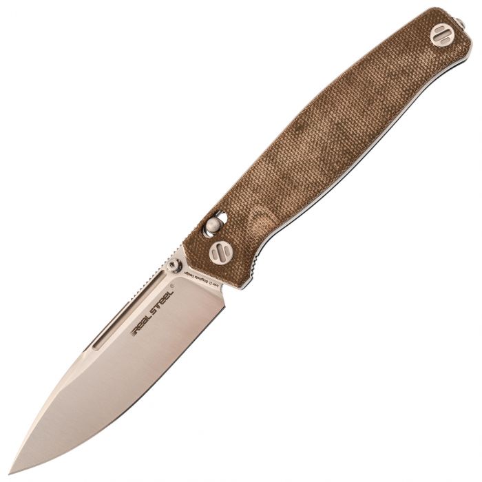 Складной нож RealSteel Huginn, сталь VG10, рукоять Green Micarta