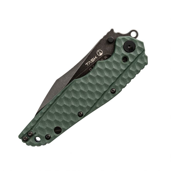 Складной нож TASKnives SPITFIRE, сталь D2 Black Stonewash, зеленый