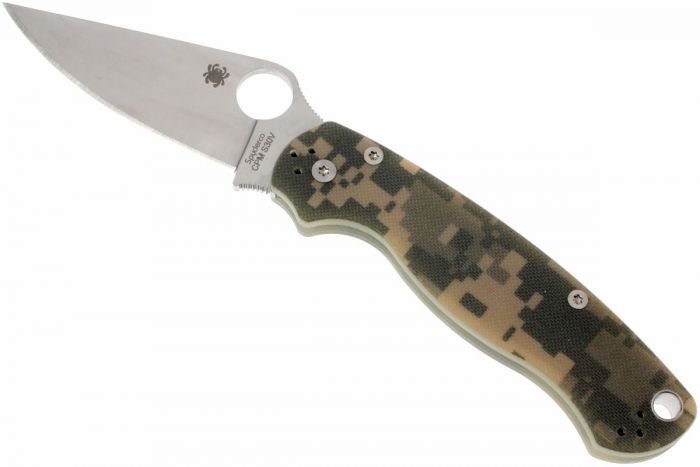 Складной нож Spyderco Para Military 2, сталь CPM® S45V™, рукоять G10, камуфляж (Digi Camo)