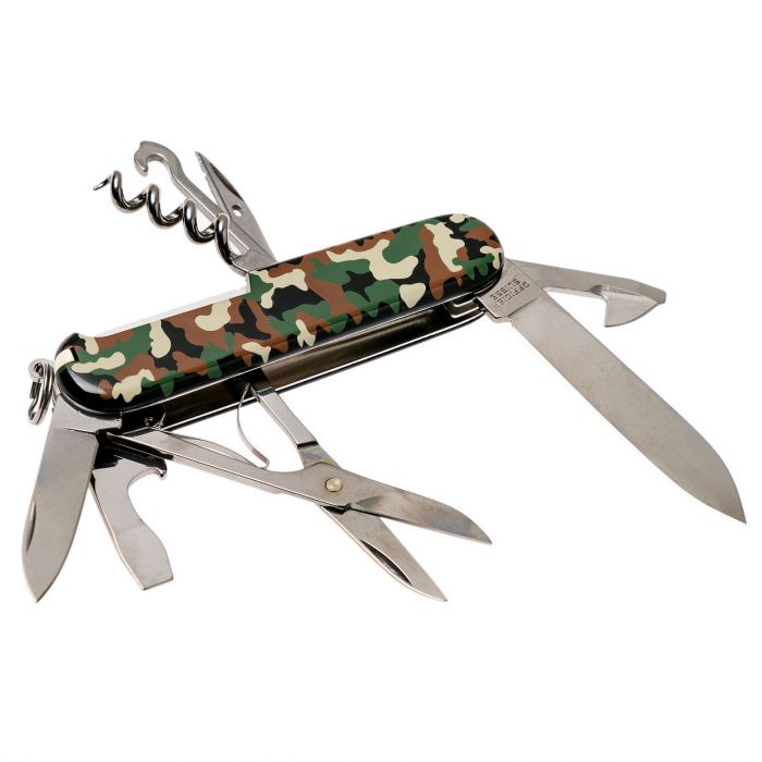 Нож перочинный Victorinox CLIMBER, сталь X55CrMo14, рукоять Cellidor®, камуфляж