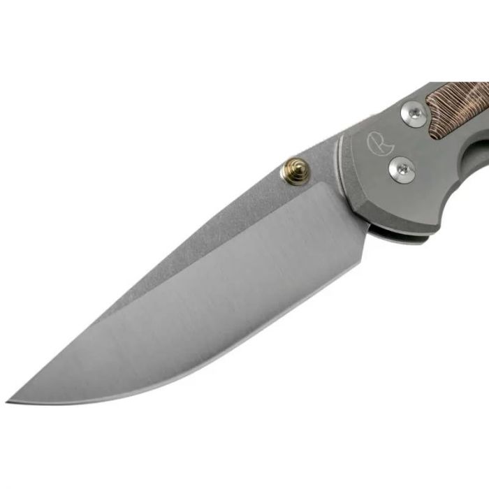 Складной нож Chris Reeve Large Sebenza 21, сталь S35VN, рукоять титановый сплав со вставкой из дерева платан