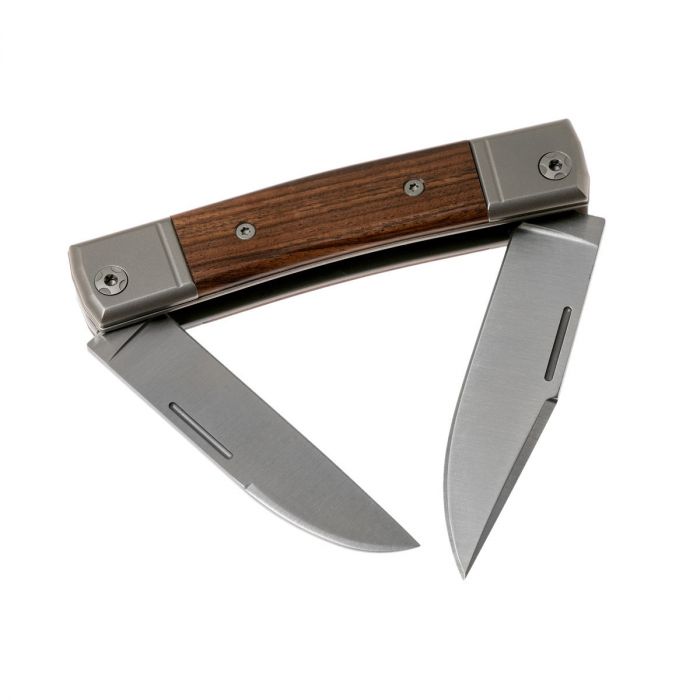 Складной нож LionSteel BestMan Two blades, сталь M390, рукоять Santos wood