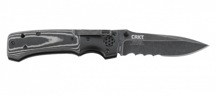 Складной нож CRKT Ruger® All-Cylinders™ with VEFF Serrations™, сталь 8Cr13MoV, рукоять стеклотекстолит G10