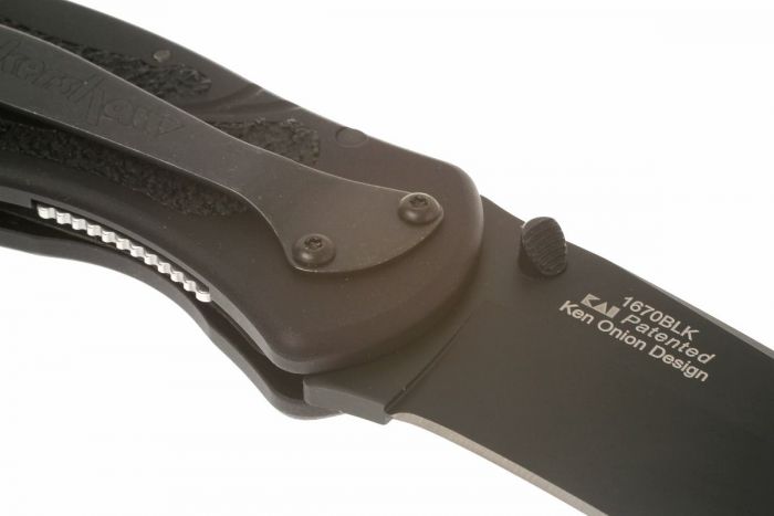 Нож складной Kershaw 1670BLK Blur Black, сталь Sandvik 14C28N, рукоять анодированный алюминий