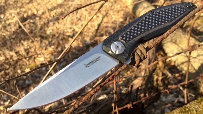 Нож складной Atmos - Kershaw 4037, сталь 8Cr13MoV, рукоять G10/карбон