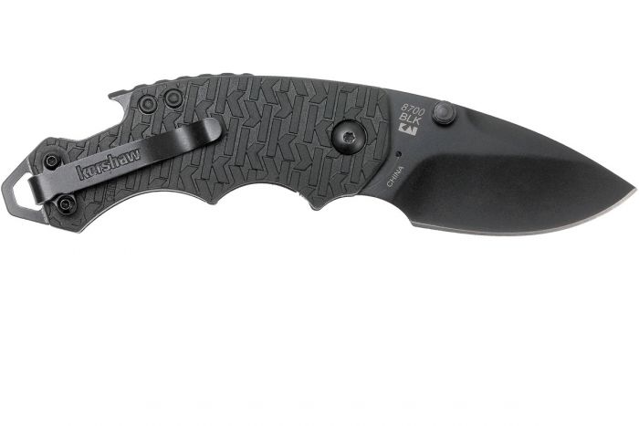 Нож складной Shuffle - KERSHAW 8700BLK, сталь 8Cr13MoV c покрытием BlackOxide, рукоять текстурированный термопластик GFN