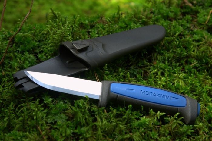 Нож с фиксированным лезвием Morakniv Pro S, сталь Sandvik 12С27, рукоять резина/пластик