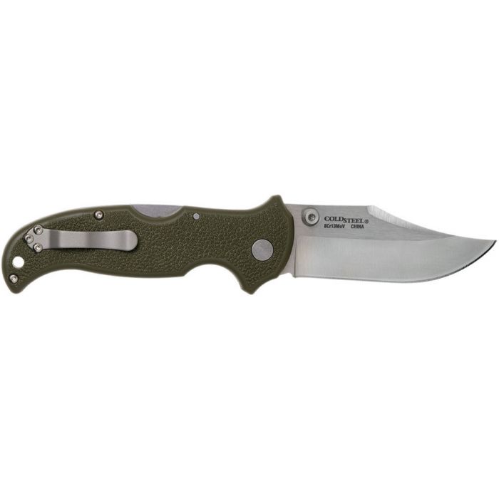 Складной нож Bush Ranger Lite - Cold Steel 21A, клинок из стали 8Cr13MoV, рукоять GFN (пластик) зеленая