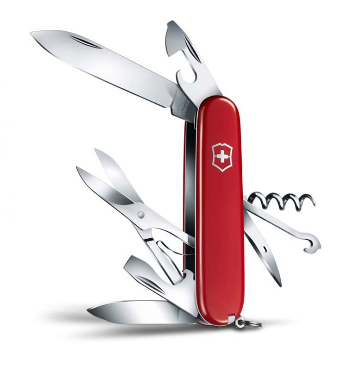 Нож перочинный Victorinox Climber, сталь X55CrMo14, рукоять Cellidor®, красный