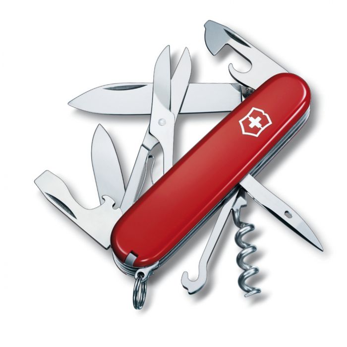 Нож перочинный Victorinox Climber, сталь X55CrMo14, рукоять Cellidor®, красный