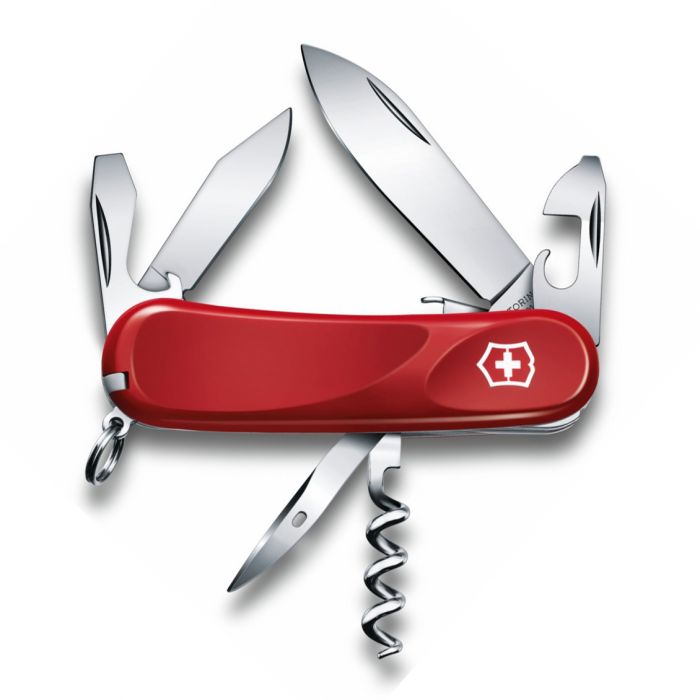 Нож перочинный Victorinox Evolution S101, сталь X50CrMoV15, рукоять нейлон, красный