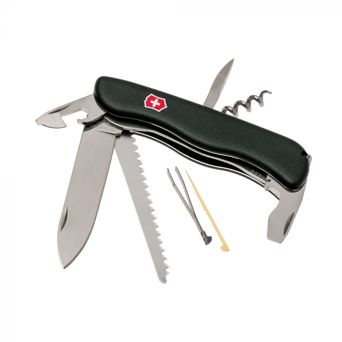 Нож перочинный Victorinox Forester, сталь X50CrMoV15, рукоять нейлон, черный