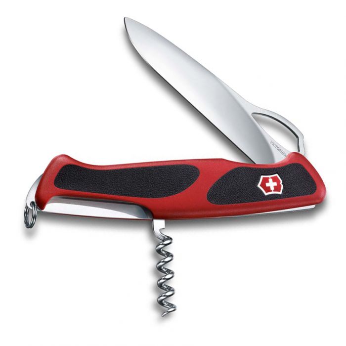 Нож перочинный Victorinox RangerGrip 63, сталь X55CrMo14, рукоять полиамид, красно-чёрный