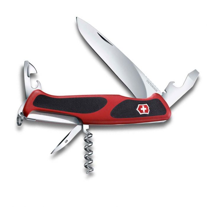 Нож перочинный Victorinox RangerGrip 68, сталь X55CrMo14, рукоять полиамид, красно-чёрный