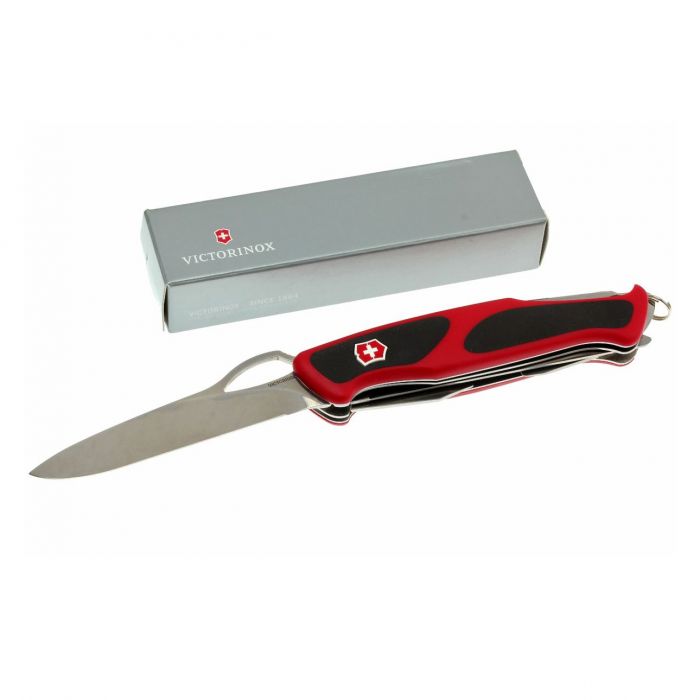 Нож перочинный Victorinox RangerGrip 78, сталь X55CrMo14, рукоять полиамид, красно-чёрный