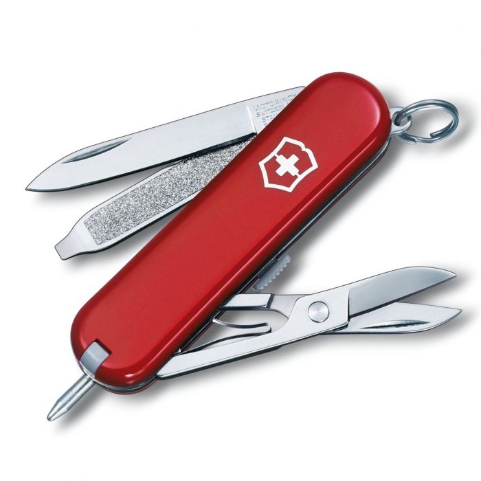 Нож перочинный Victorinox Signature, сталь X55CrMo14, рукоять Cellidor®, красный