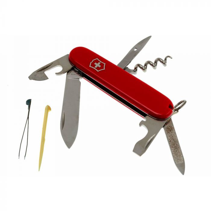 Нож перочинный Victorinox Sportsman, сталь X55CrMo14, рукоять Cellidor®, красный