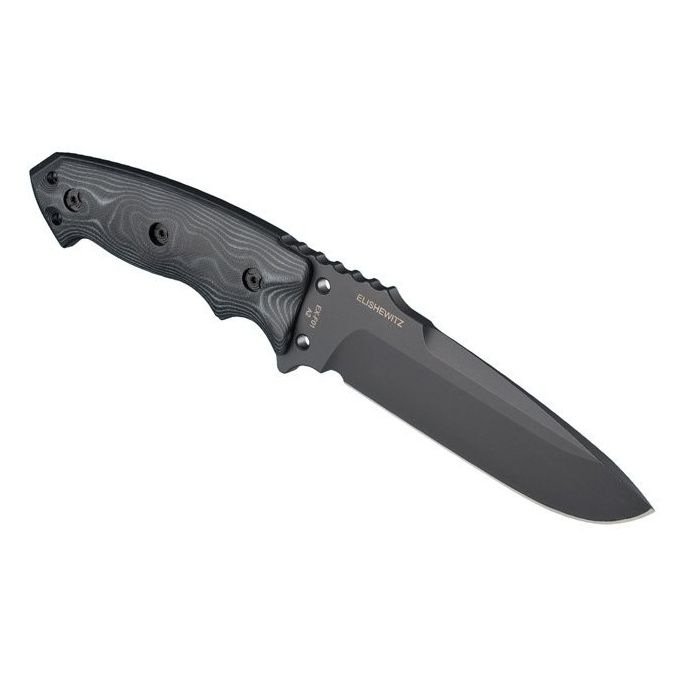 Нож с фиксированным клинком Hogue EX-F01 Black Cerakote, сталь A2 Tool Steel, рукоять G-Mascus®/G10, чёрный