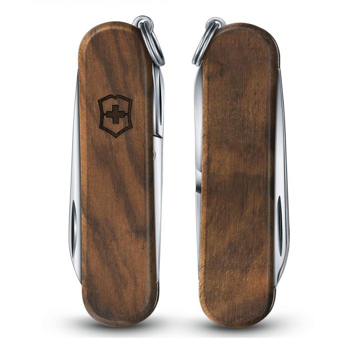 Нож перочинный Victorinox Classic SD, сталь X55CrMo14, рукоять ореховое дерево, коричневый