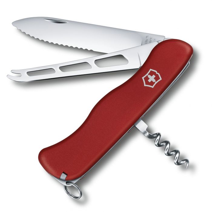 Складной нож Victorinox  Cheese Knife, сталь X50CrMoV15, рукоять нейлон, красный