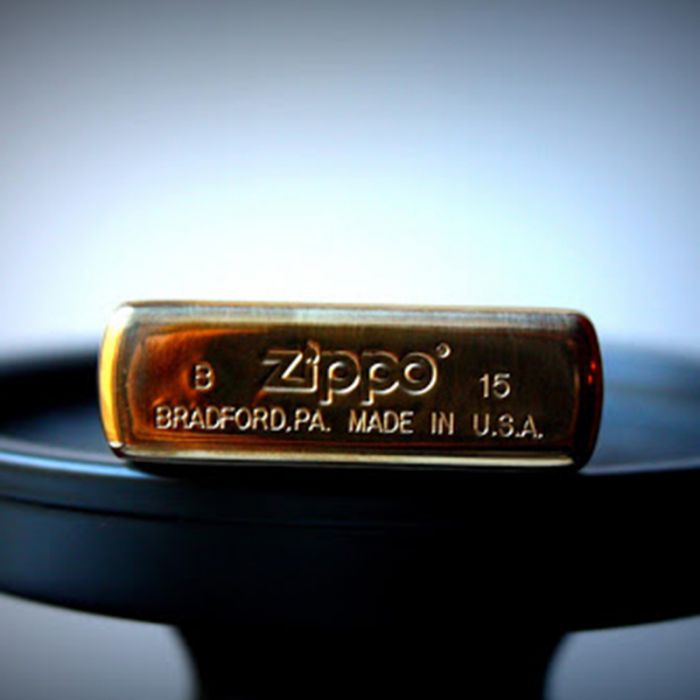 Зажигалка ZIPPO Proud Lion Brushed Brass, латунь, золотистый, матовая, 36х56х12 мм